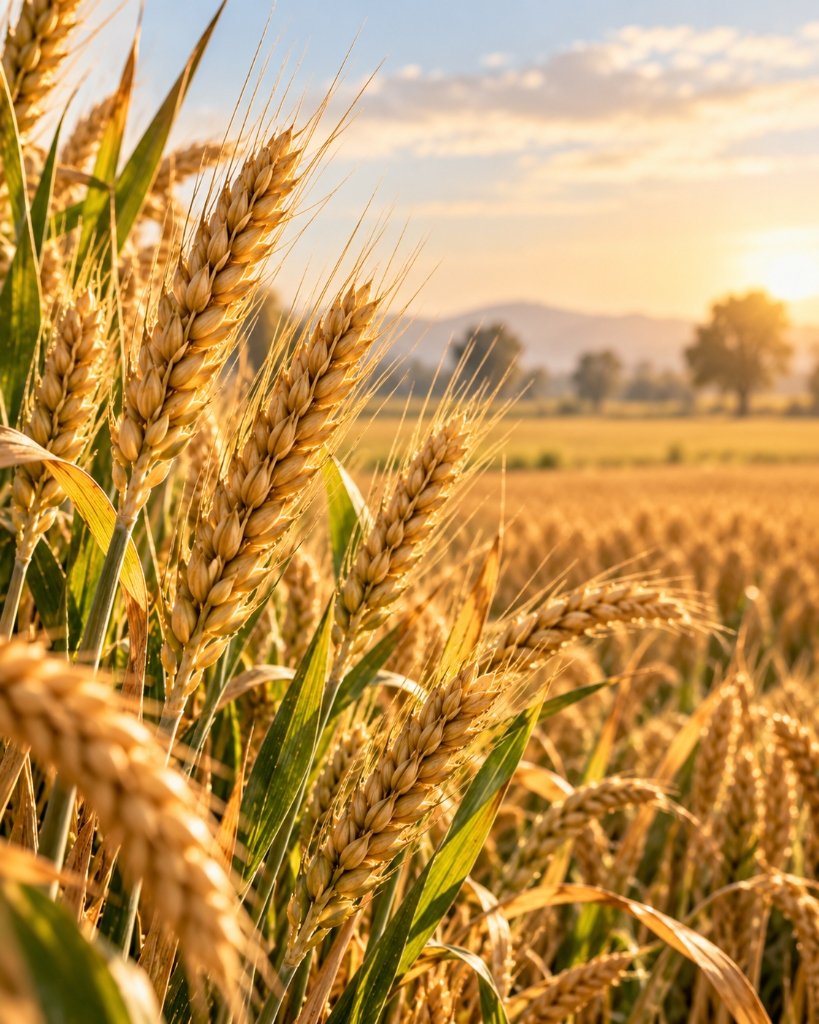 Pure golden wheat grains for hygienic chakki atta